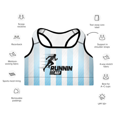 Runnin' Ref Padded Sports Bra - RUNNIN REF